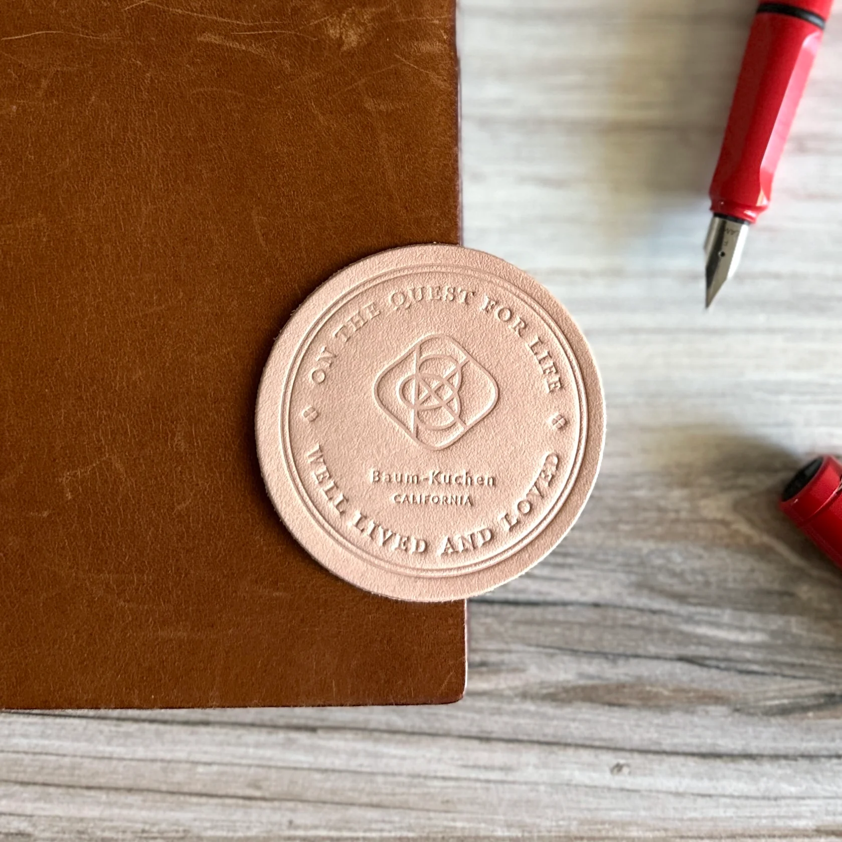 [BK Original Leather Patch] "On the quest for life well lived and loved" - Image 4