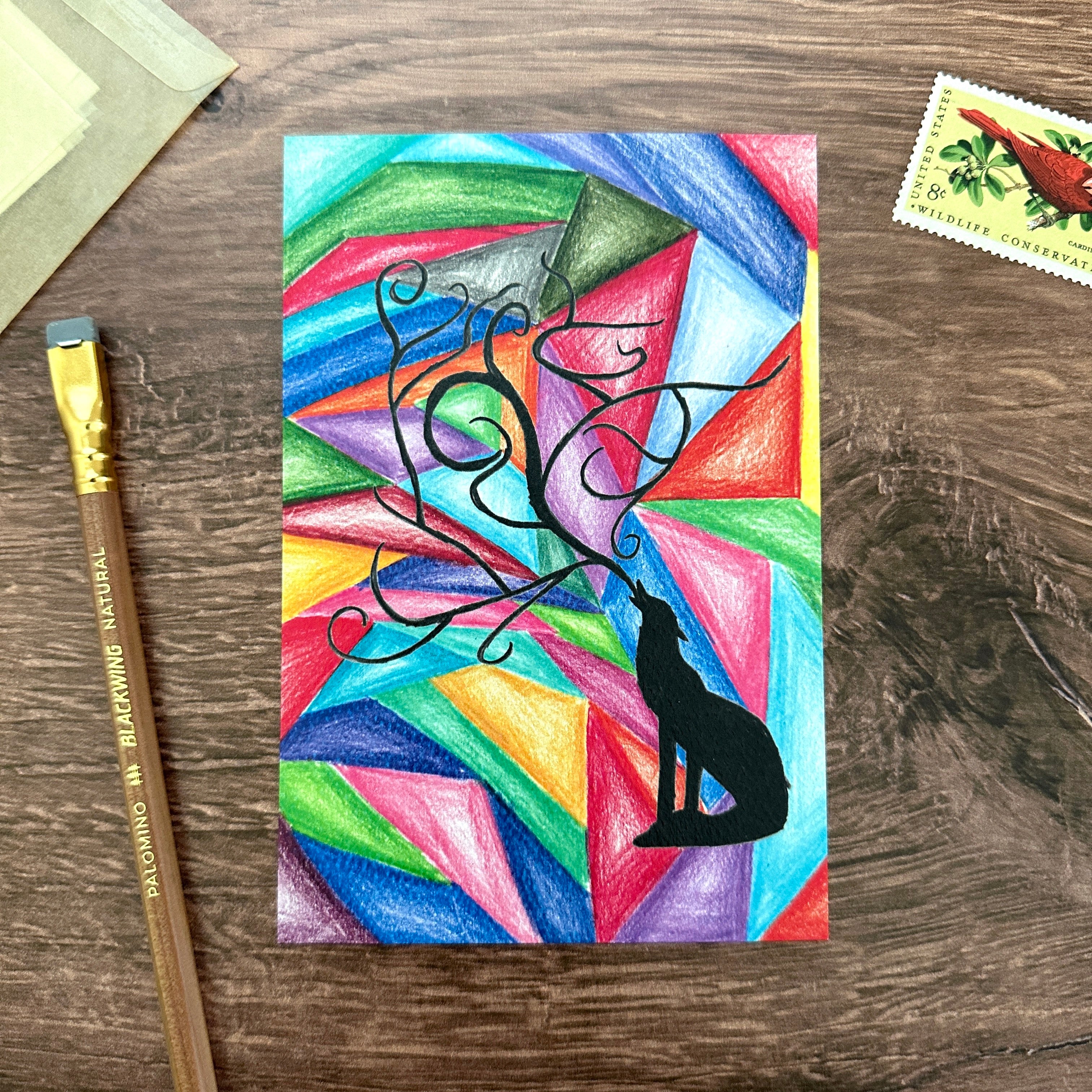 [BK Original Postcard] Wolf Call by Satchi - Image 5