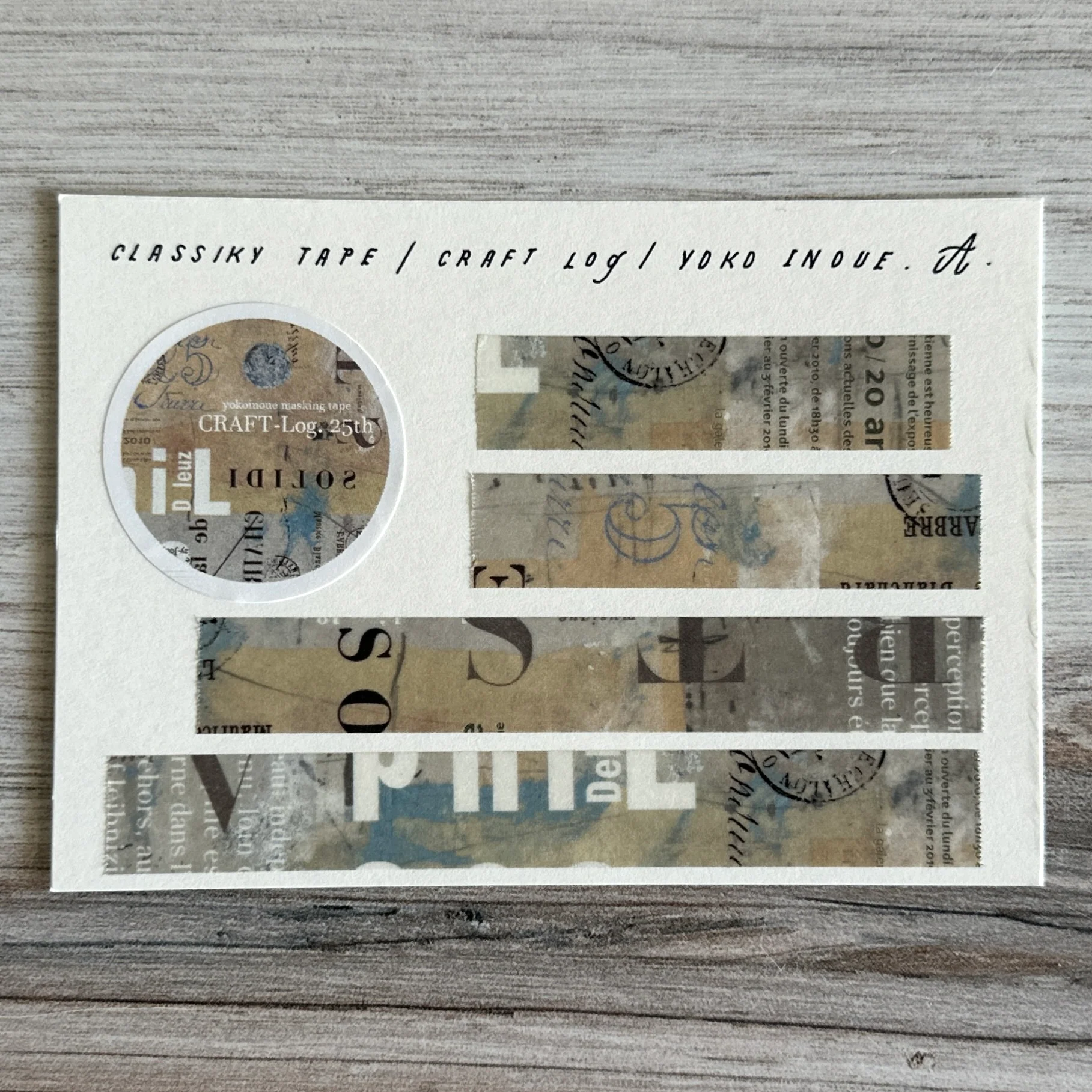 [Classiky Tape] CRAFT Log "Collage" by Yoko Inoue - Image 5