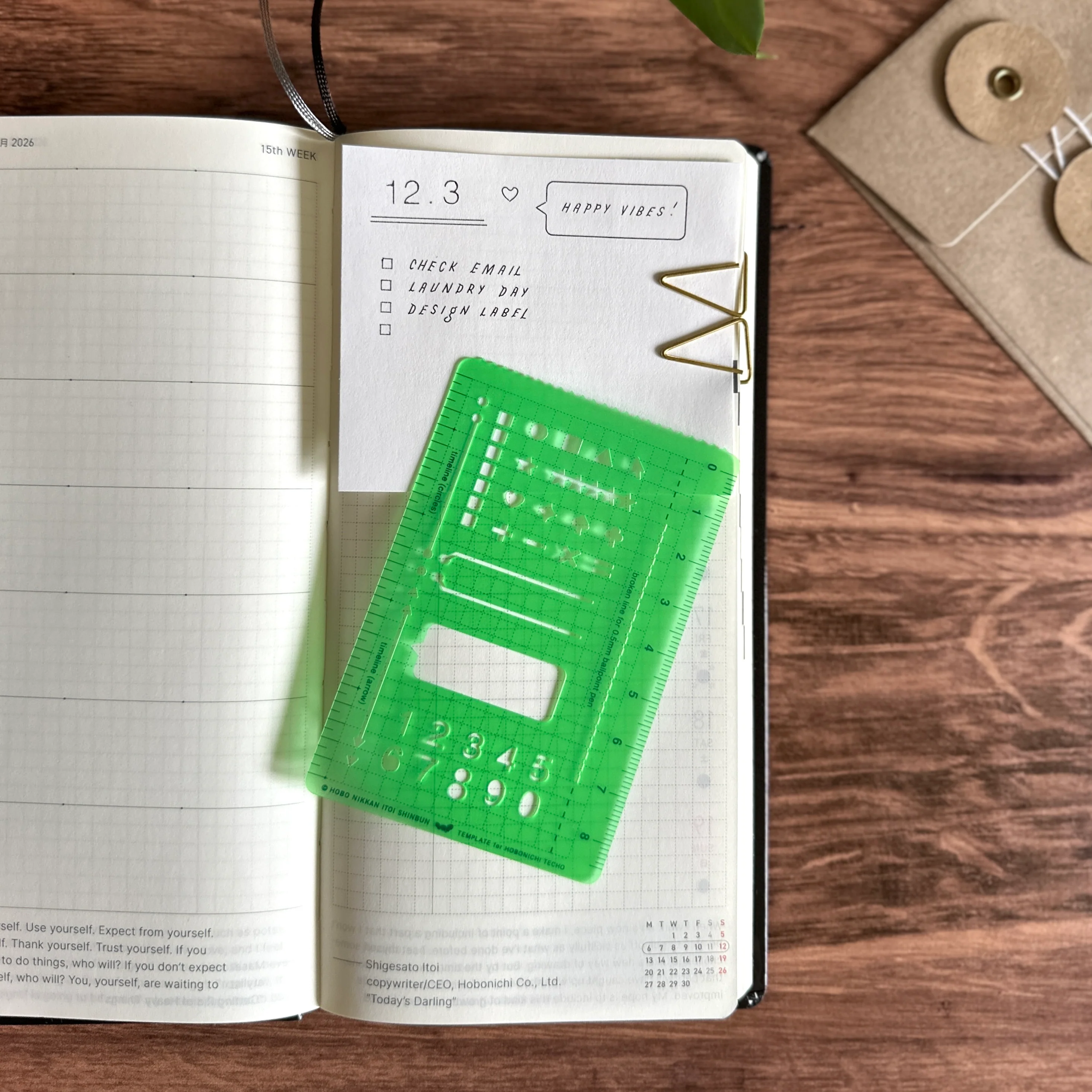 [Hobonichi] Stencil - Image 6
