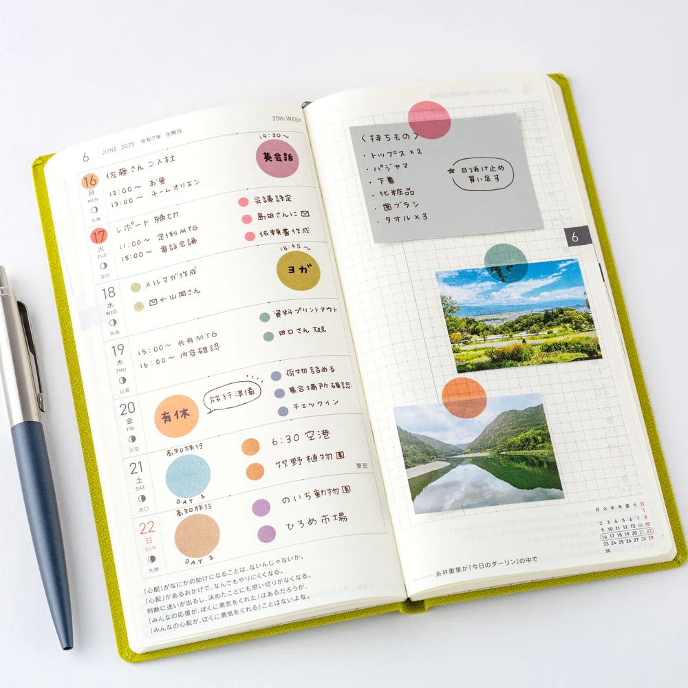 [Hobonichi] TSUKI no IRO: Transparent Dot Stickers - Image 3