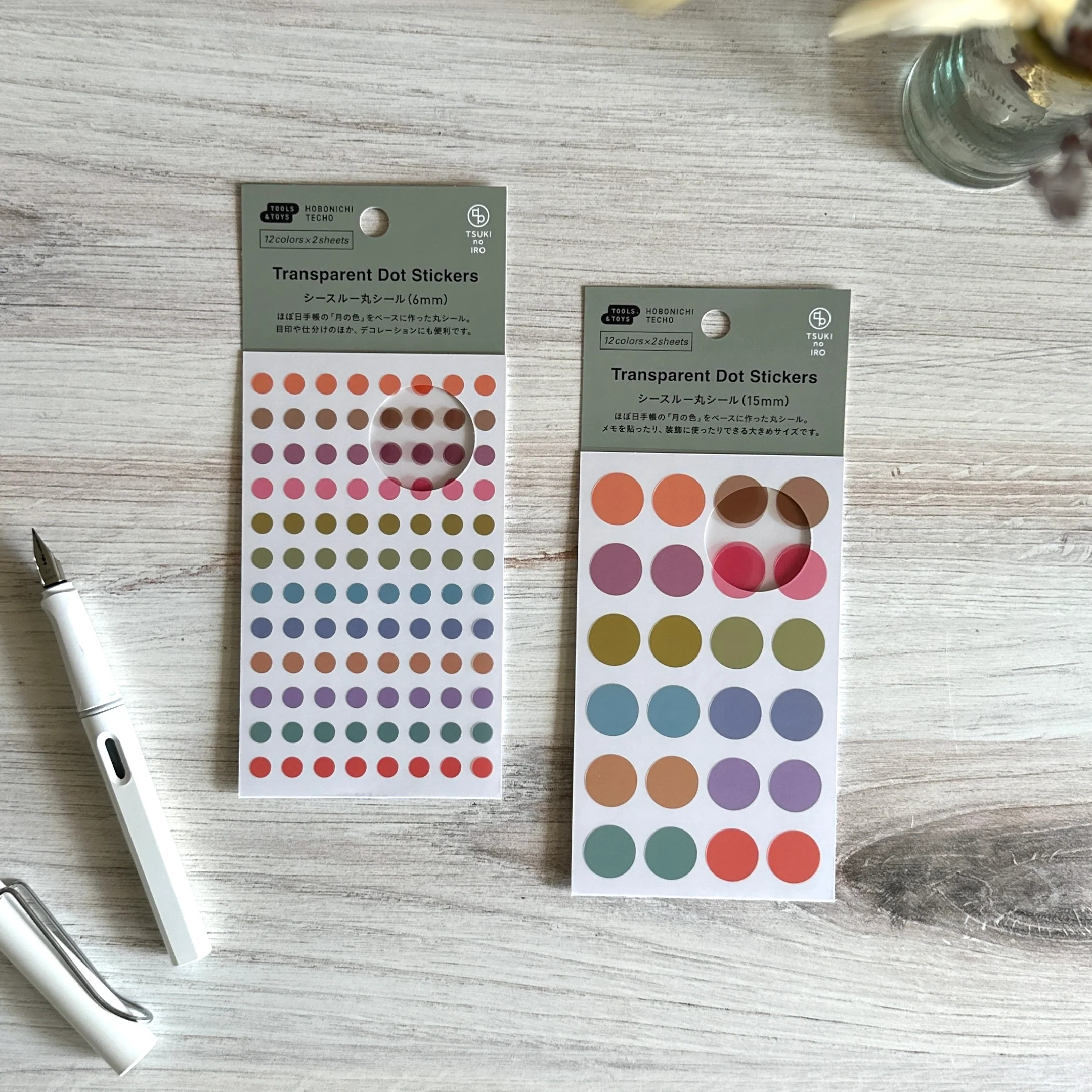 [Hobonichi] TSUKI no IRO: Transparent Dot Stickers - Image 8