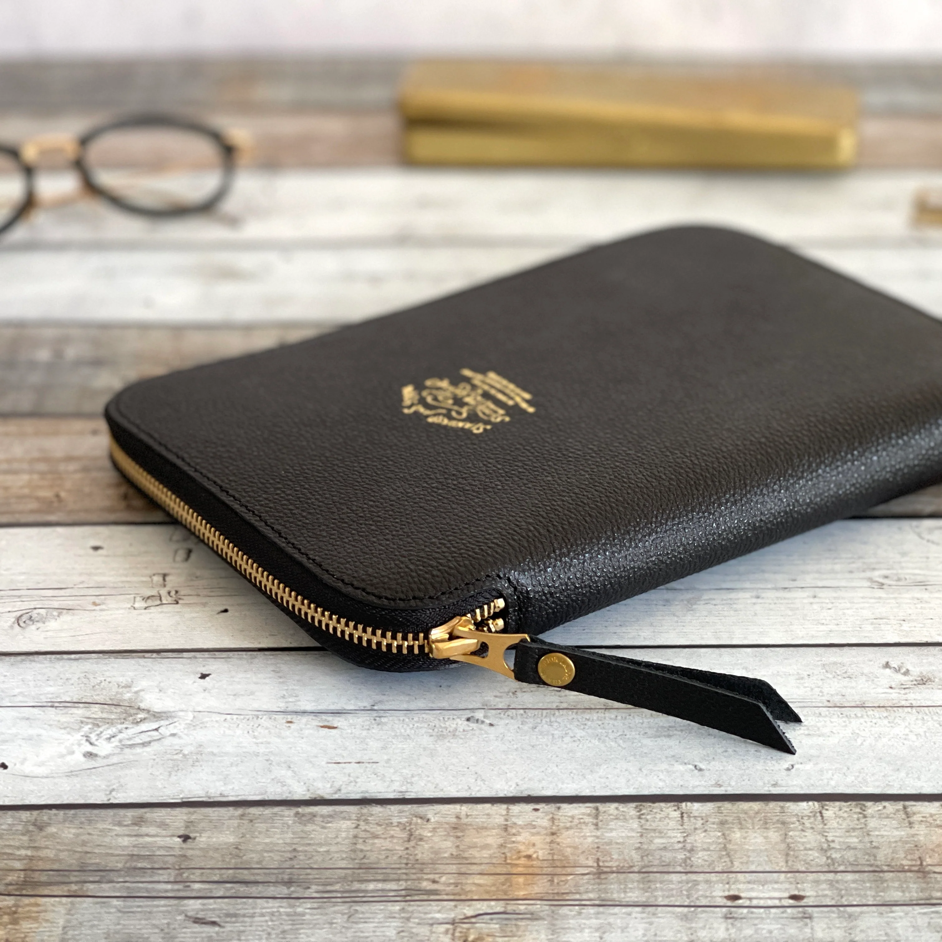 [TSL] Kurozan Leather Zip Organizer // Black - Image 3