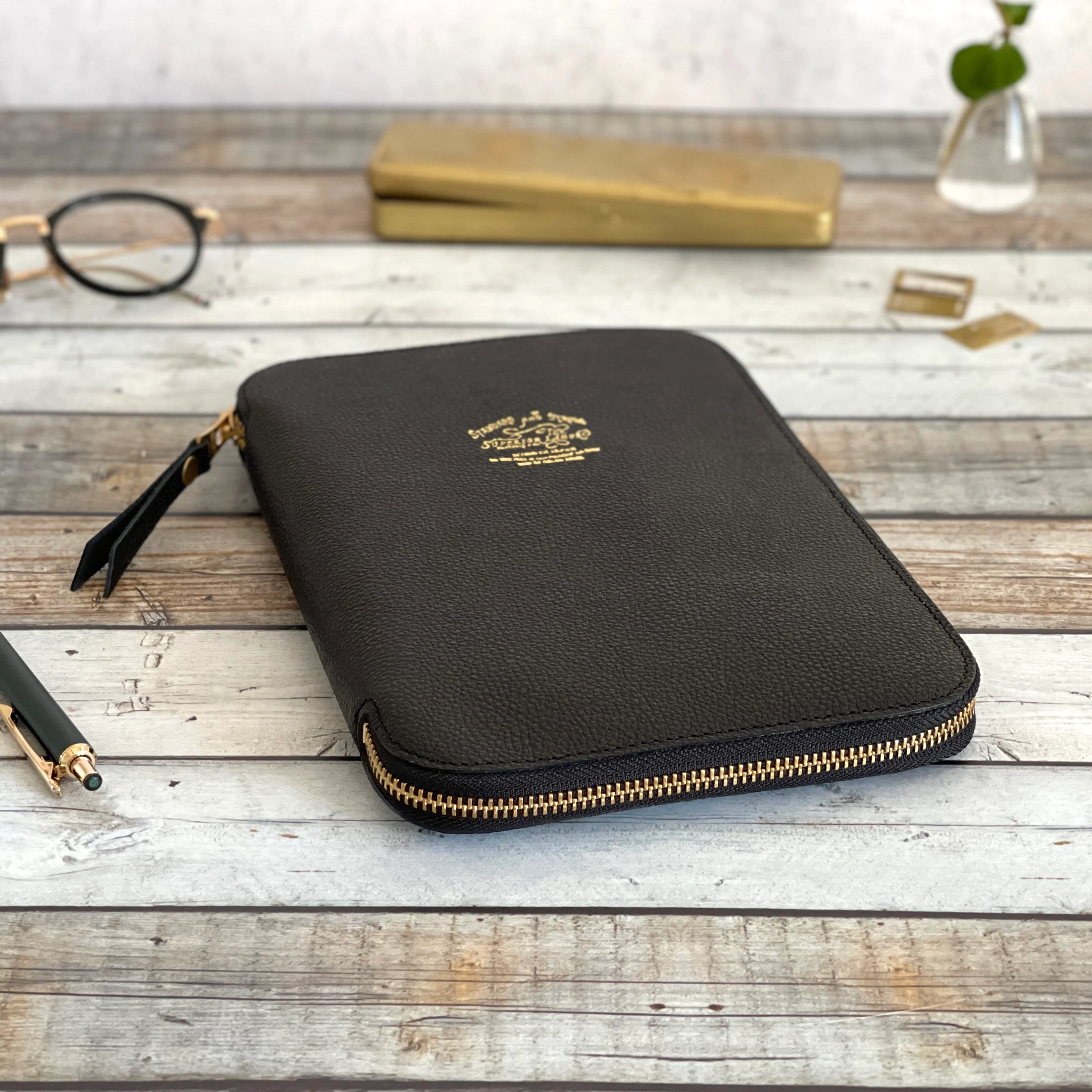 [TSL] Kurozan Leather Zip Organizer // Black - Image 6