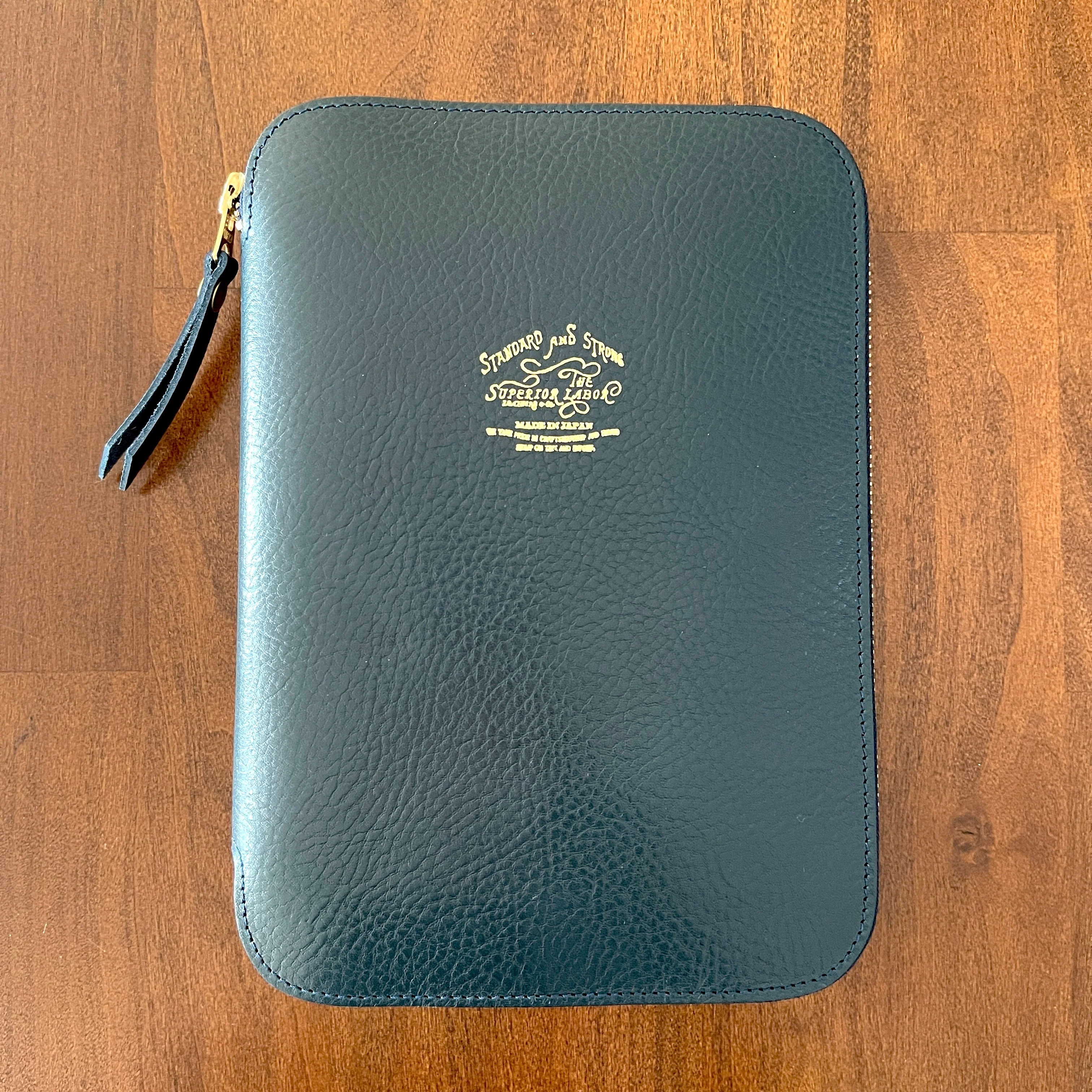 [TSL] Leather Zip Organizer // Navy - Image 15
