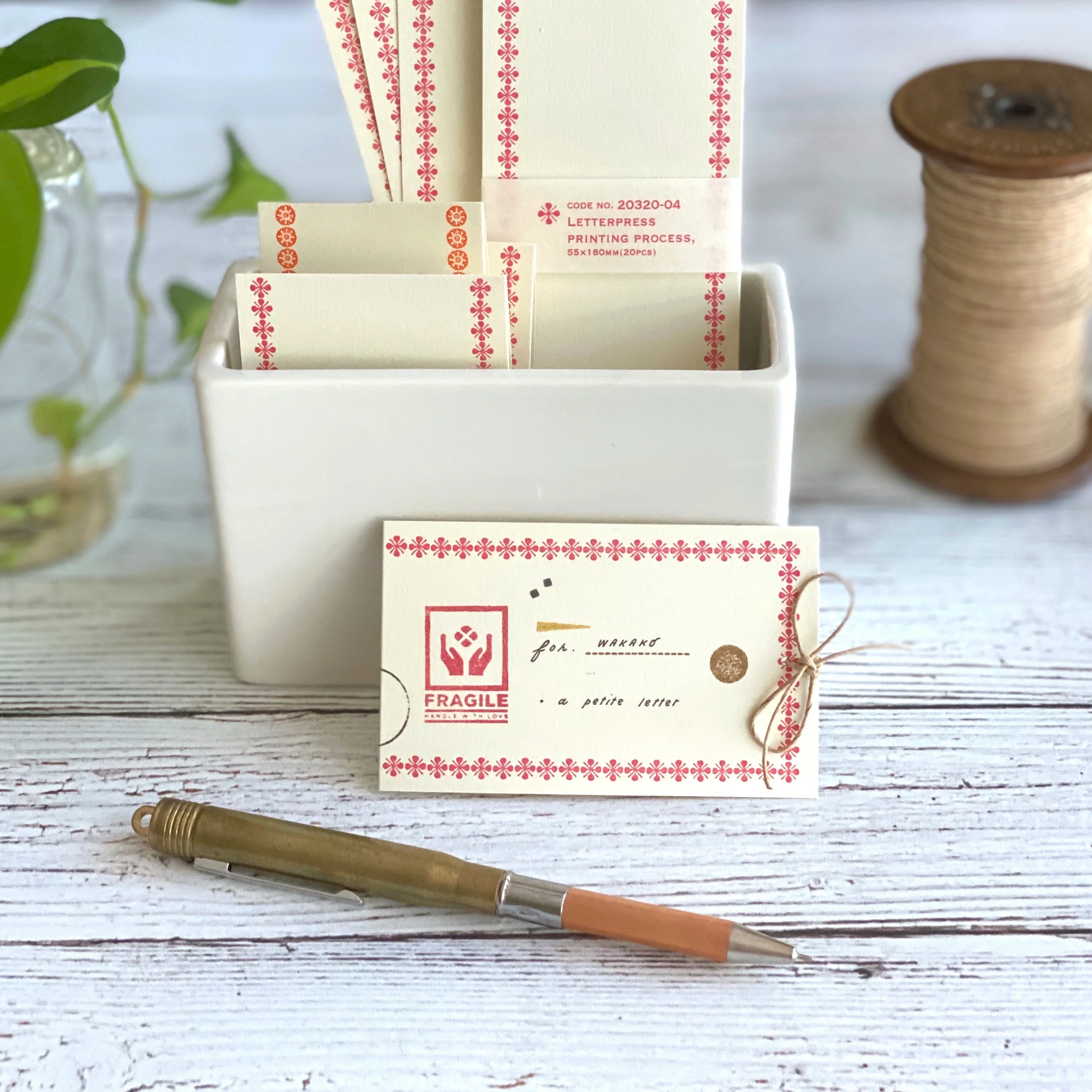 [Classiky]Letterpress Folded Memo Card - Image 4