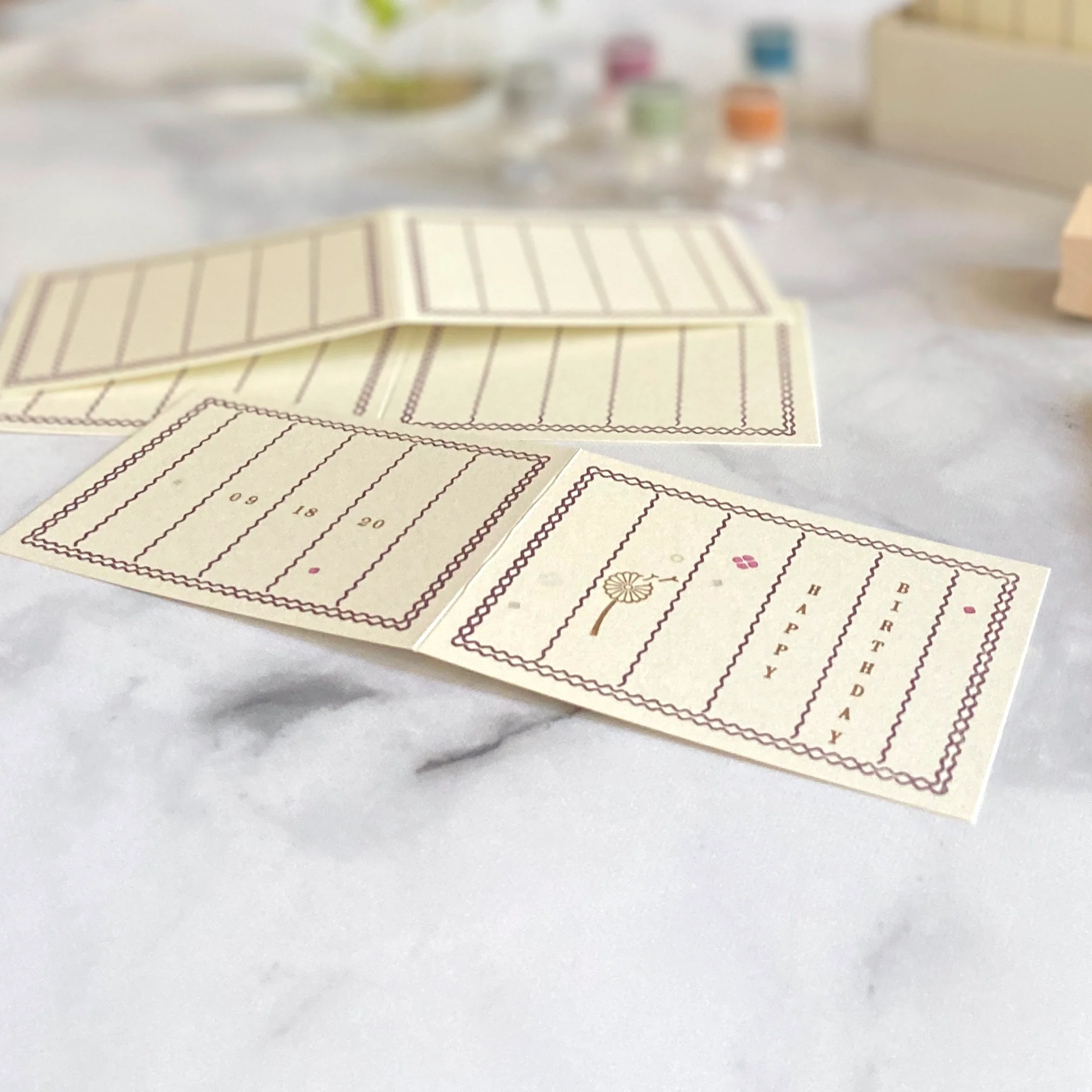 [Classiky]Letterpress Folded Memo Card - Image 8