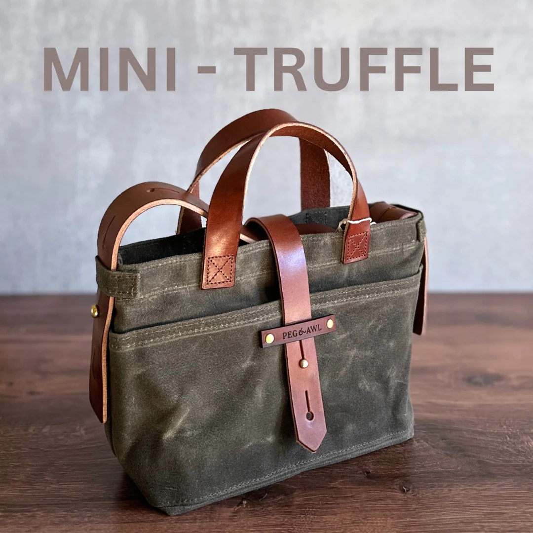 [Peg and Awl ] Mini Waxed Canvas Tote - Image 20