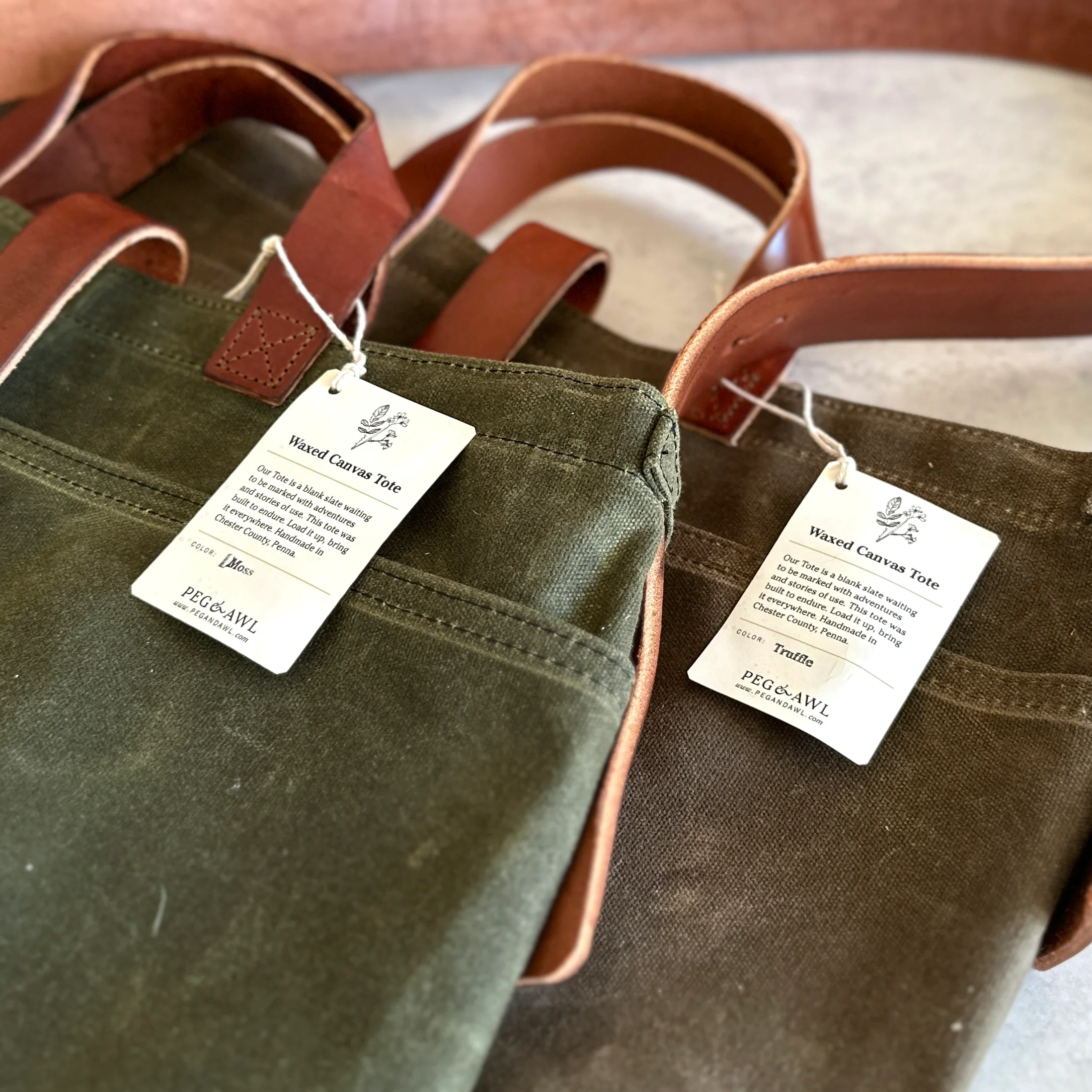 [Peg and Awl ] Waxed Canvas Tote - Image 16