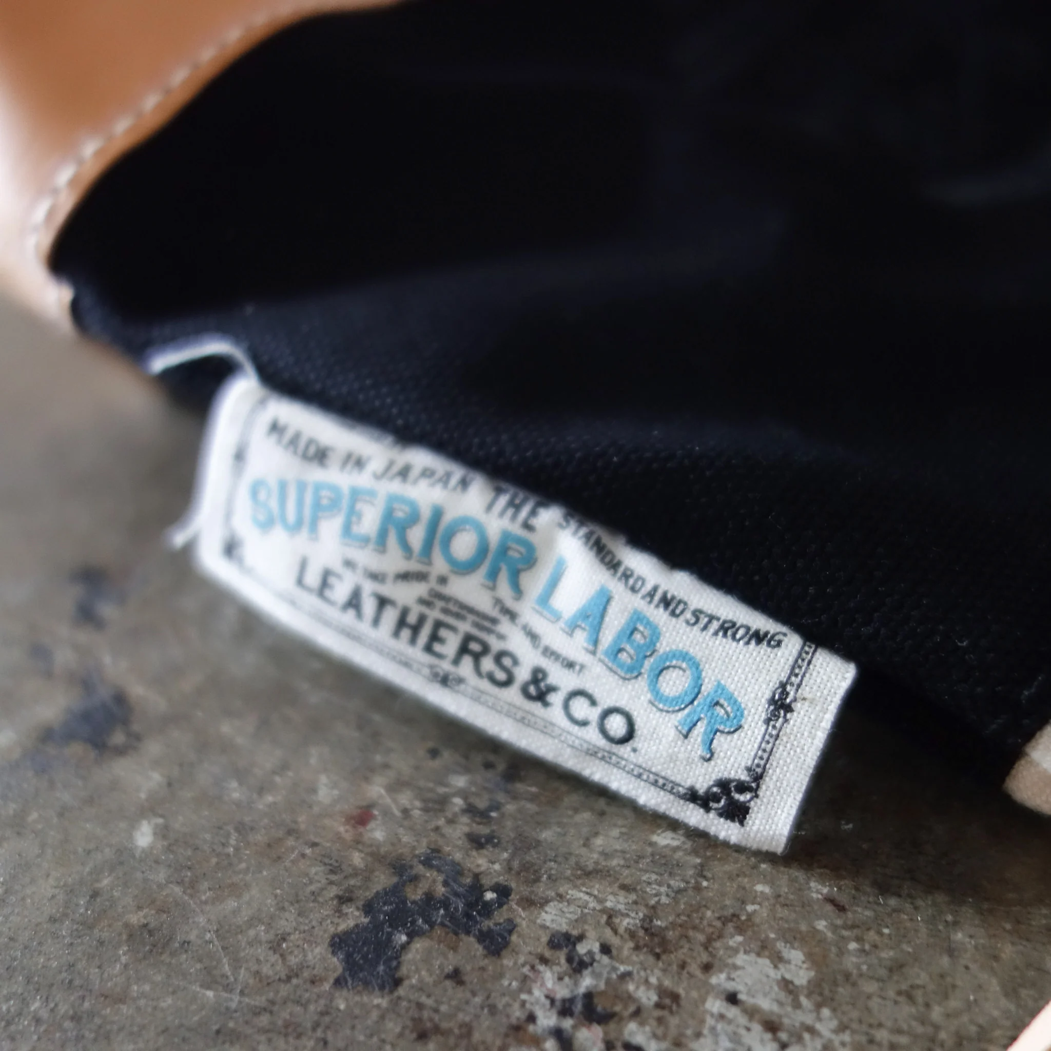 [TSL] Engineer Pouch // Black canvas w/nude leather - Image 9