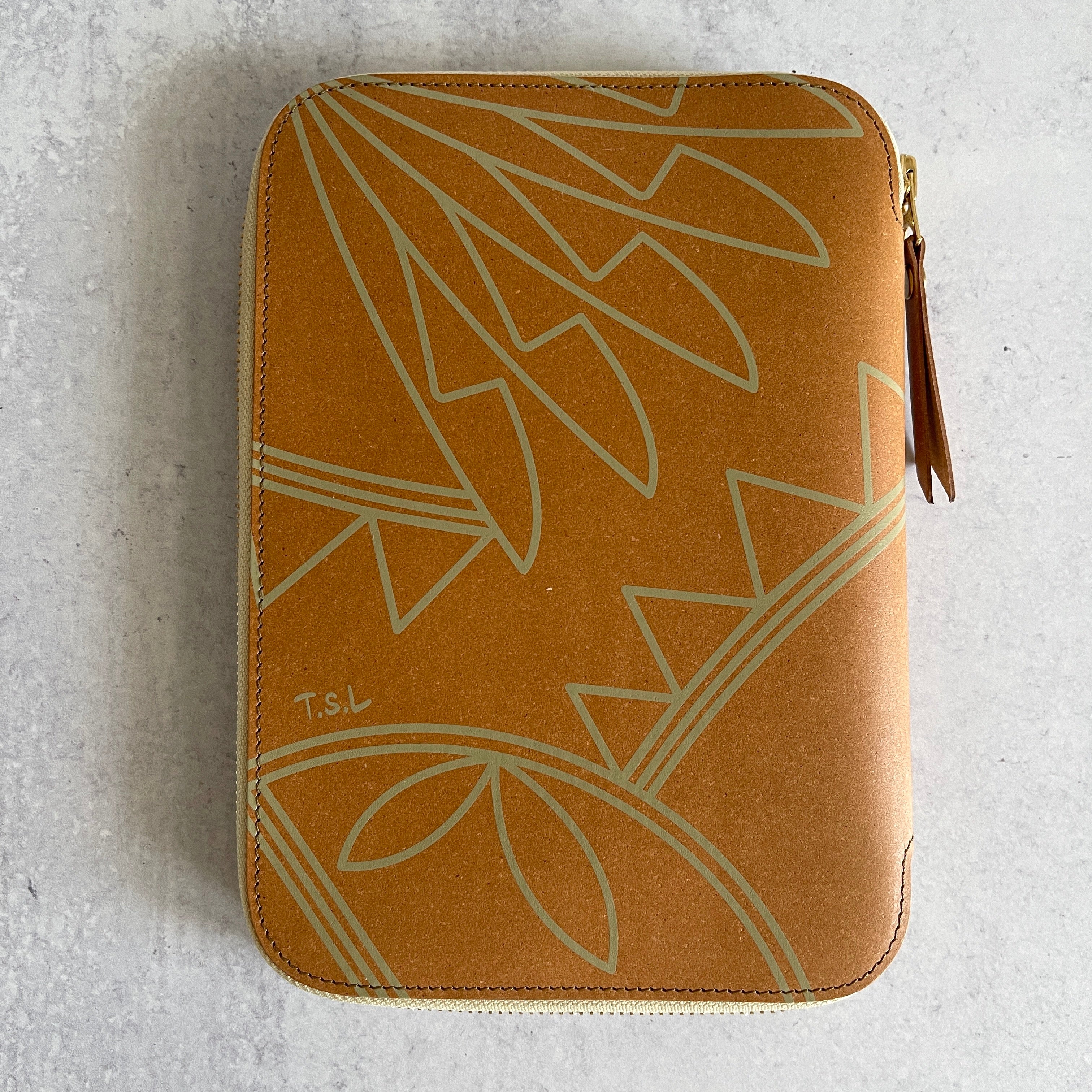 [TSL] Recycled Leather Zip Organizer // Celadon - Image 15