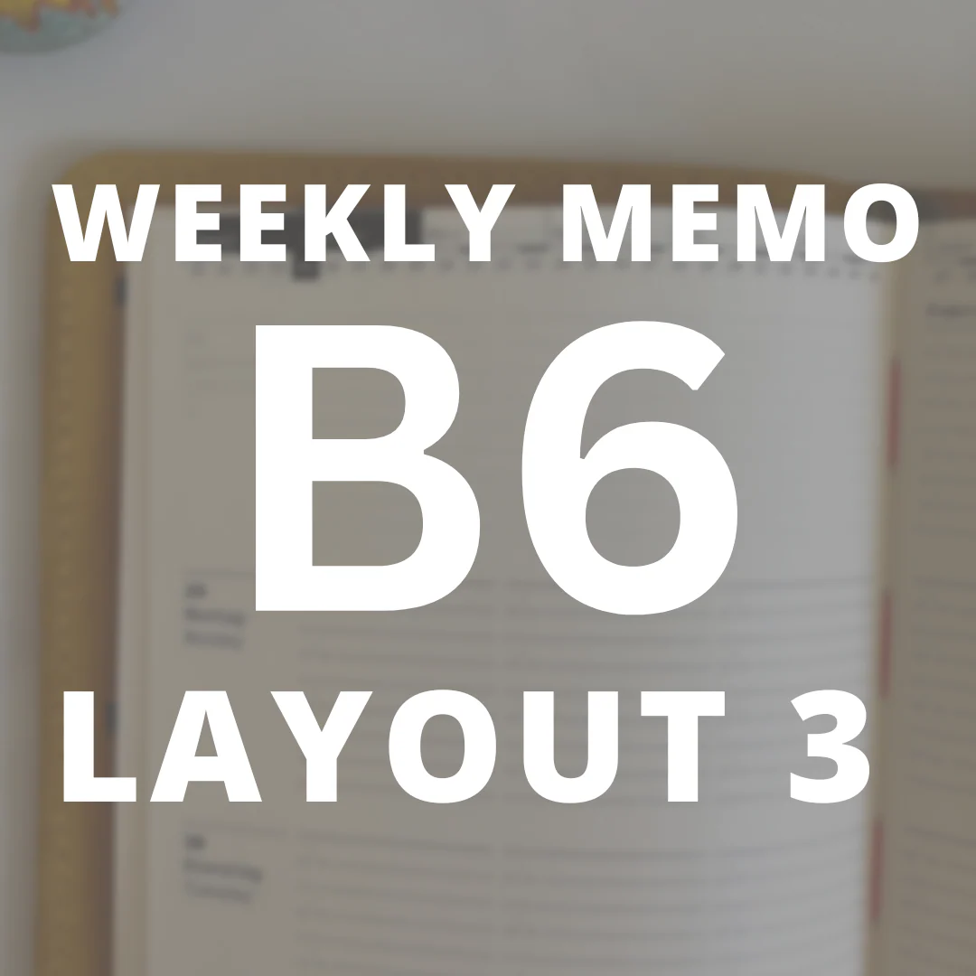 [Roterfaden 2026]  Weekly Memo (B6) - Image 19