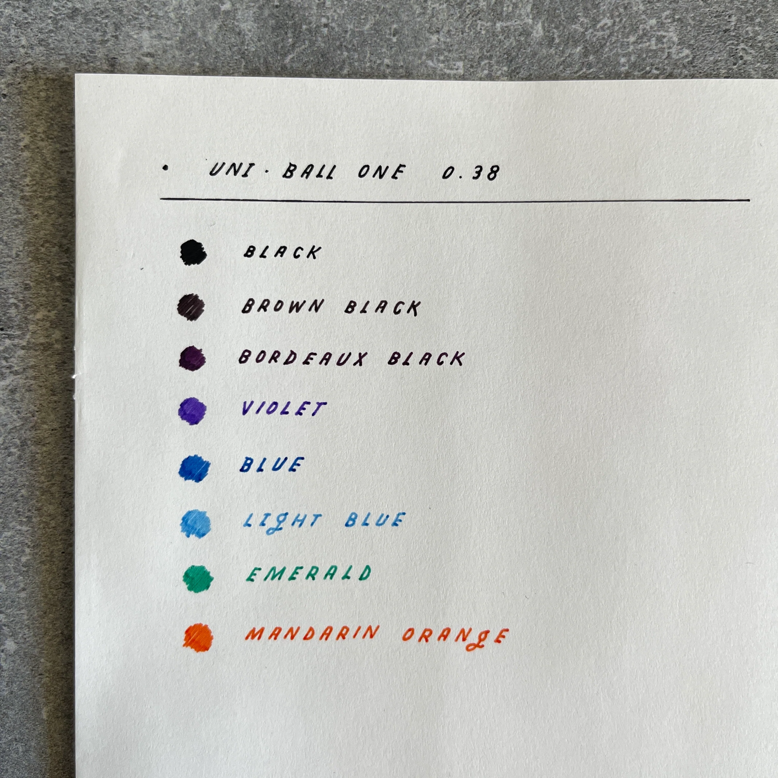 [Uni-Ball One] Gel Pen // 0.38 mm - Image 12