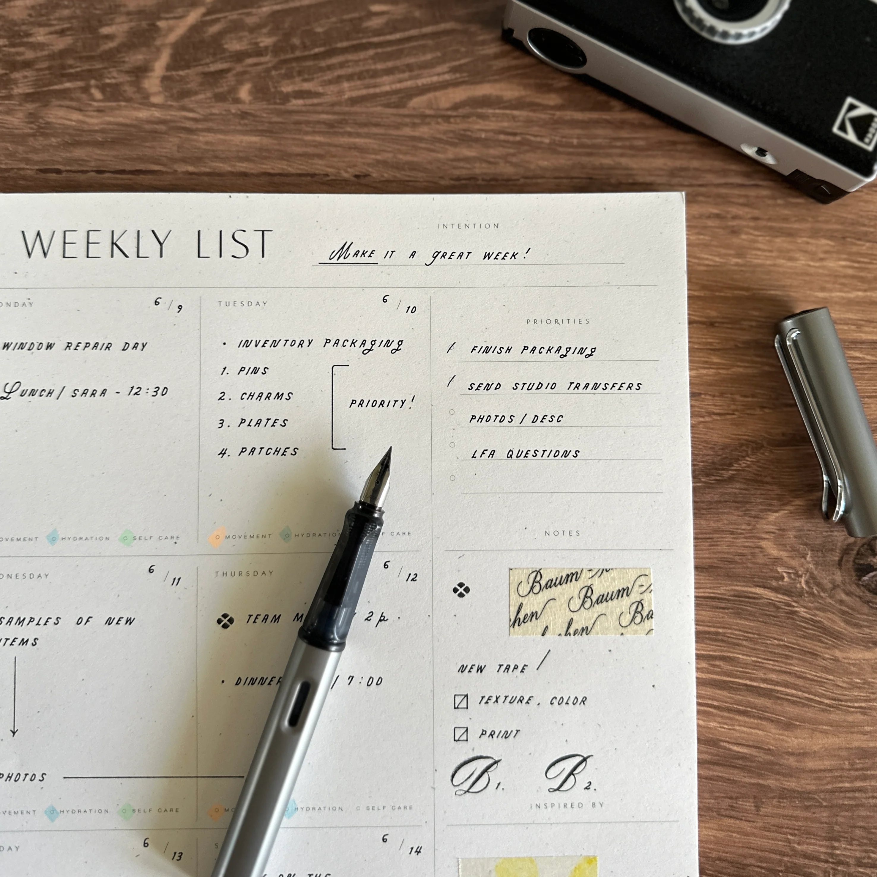 [Wilde House Paper] Weekly List Pad - Image 6